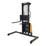 Vestil VWS-770-DC Electric DC Winch Stacker | 770 lb Capacity, 12V Battery-Powered Lift, Adjustable or Fixed Forks