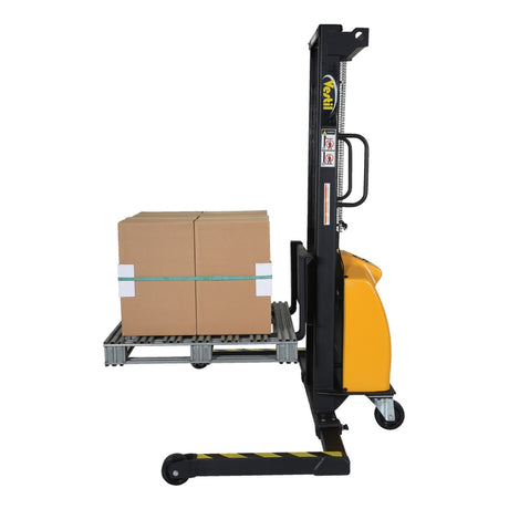 Vestil VWS-770 Manual Hand Winch Stacker | 770 lb Capacity, 59" Lift, Steel Cable Lift Mechanism, Adjustable or Fixed Forks