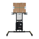 Vestil VWS-770 Manual Hand Winch Stacker | 770 lb Capacity, 59" Lift, Steel Cable Lift Mechanism, Adjustable or Fixed Forks