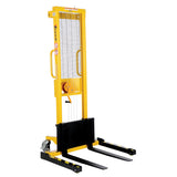 Vestil VWS-770 Manual Hand Winch Stacker | 770 lb Capacity, 59" Lift, Steel Cable Lift Mechanism, Adjustable or Fixed Forks