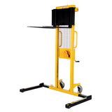 Vestil VWS-770 Manual Hand Winch Stacker | 770 lb Capacity, 59" Lift, Steel Cable Lift Mechanism, Adjustable or Fixed Forks