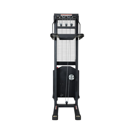 Vestil VWS-770-DC Electric DC Winch Stacker | 770 lb Capacity, 12V Battery-Powered Lift, Adjustable or Fixed Forks