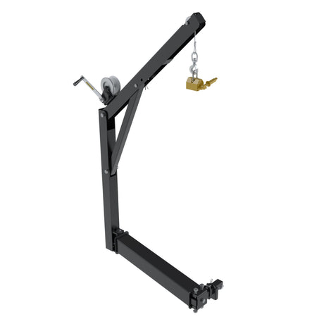 Vestil WTJ-HITCH Truck Hitch-Mounted Jib Crane — Mobile 600 lb Crane for Class III Receivers