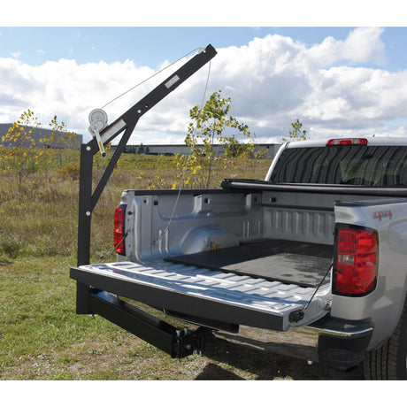 Vestil WTJ-HITCH Truck Hitch-Mounted Jib Crane — Mobile 600 lb Crane for Class III Receivers