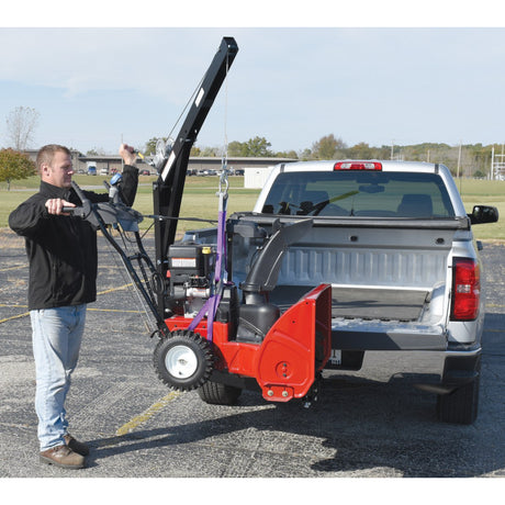 Vestil WTJ-HITCH Truck Hitch-Mounted Jib Crane — Mobile 600 lb Crane for Class III Receivers