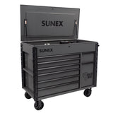 SUNEX Juic'd BOX 50" 7-Drawer Powered Tool Cart, 700 lb Capacity