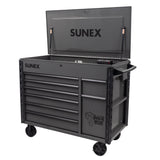 SUNEX Juic'd BOX 50" 7-Drawer Powered Tool Cart, 700 lb Capacity