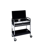 SUNEX Service Cart with Locking Top and Locking Drawer, 350 lb Capacity