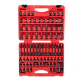 SUNEX 84-Piece 3/8" Drive Master Impact Bit Socket Set, SAE & Metric Hex
