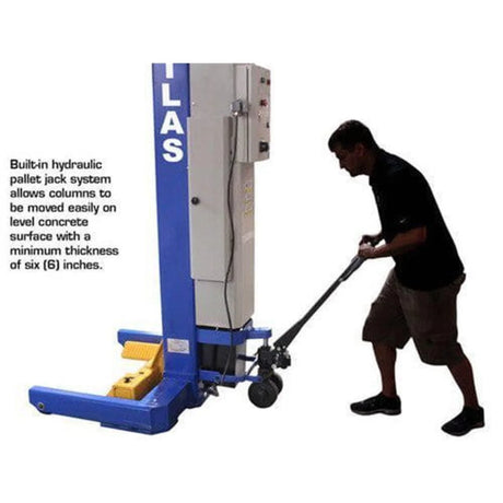 Atlas Maxima ML-4034BC ALI Certified Battery-Powered Mobile Column Lift, 4-Column 74,000 lb. Capacity