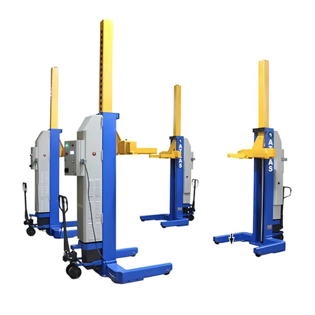 Atlas Maxima ML-4034BC ALI Certified Battery-Powered Mobile Column Lift, 4-Column 74,000 lb. Capacity