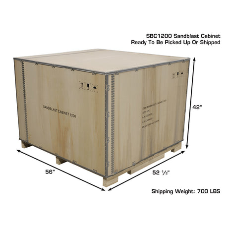 Atlas SBC1200 X-Large Sandblast Cabinet with Dual Doors & Vacuum