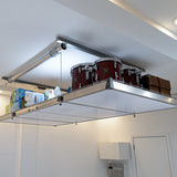 Auxx-Lift Motorized Overhead Garage Storage Lift – Up to 800 lb Ceiling Storage Platform with Wireless Remote, Assembled in USA