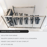Auxx-Lift Motorized Overhead Garage Storage Lift – Up to 800 lb Ceiling Storage Platform with Wireless Remote, Assembled in USA