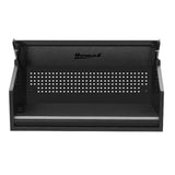 Homak 54" RS Pro Top Hutch — 1 Drawer, Stainless Work Surface, 4 Outlets + 2 USB