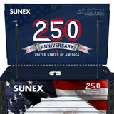 SUNEX American Eagle 250th 39" 6-Drawer Premium Service Cart, 600 lb