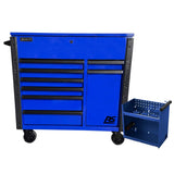 Homak RS Pro 44" Power Service Cart — 8 Drawer, Blue
