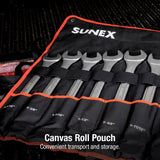 SUNEX 10-Piece SAE Raised Panel Jumbo Combination Wrench Set