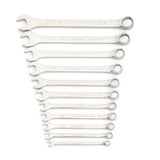 GearWrench 81934 11-Pc 12-Point Long Pattern Combination Wrench Set — SAE 3/8" to 1", Tool Roll