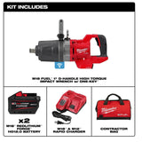 Milwaukee M18 FUEL 1 in. D-Handle High Torque Impact Wrench with ONE-KEY Kit