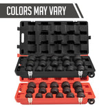 SUNEX 1" Drive SAE 6-Point Standard Impact Socket Set, 16-Piece