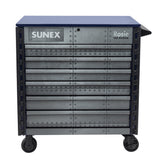 SUNEX Rosie the Riveter 39" 6-Drawer Premium Service Cart, 600 lb Capacity