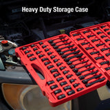 SUNEX 84-Piece 3/8" Drive Master Impact Bit Socket Set, SAE & Metric Hex