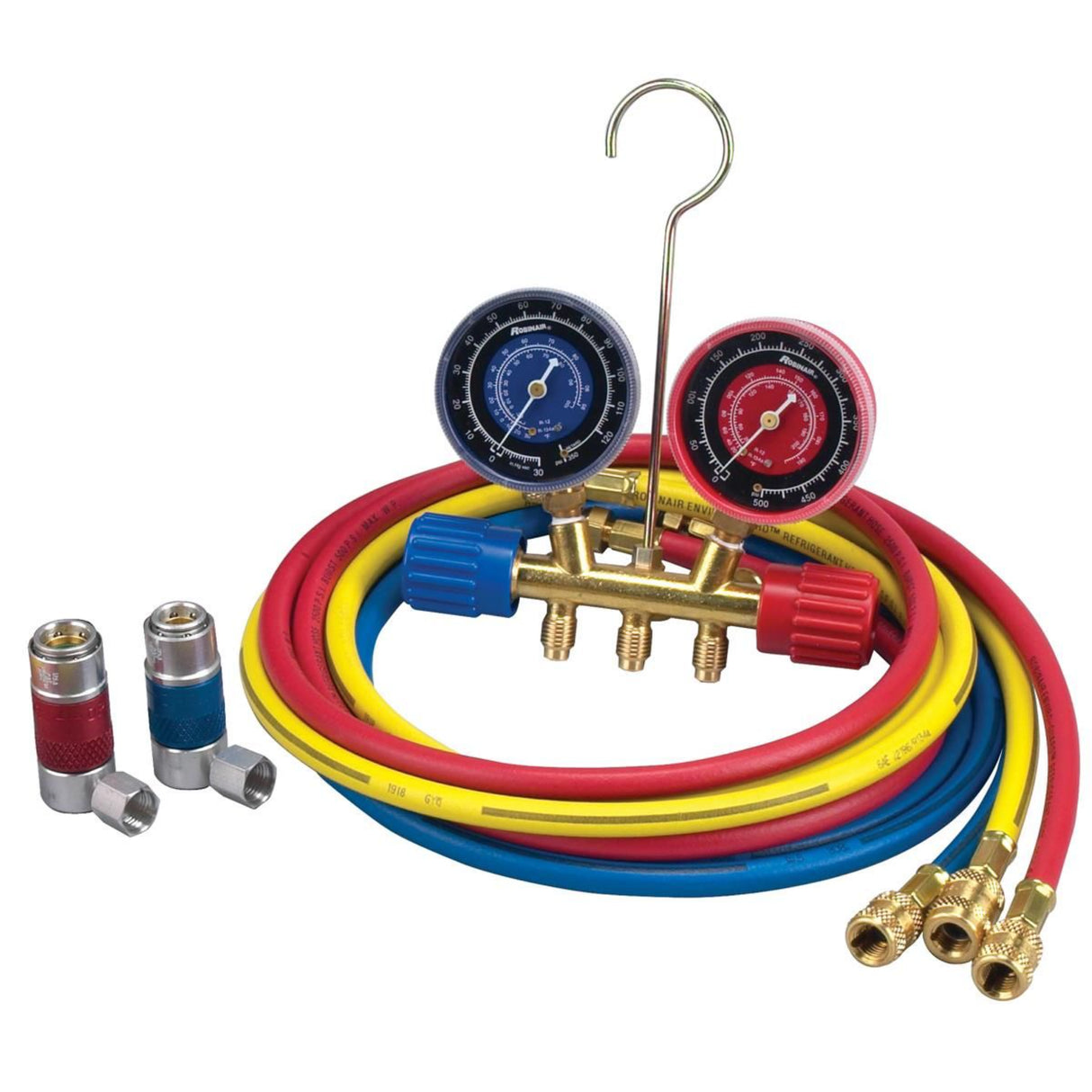 Robinair 48510 R-134a Manifold Hose & Coupler Kit with 72" Hoses and Case