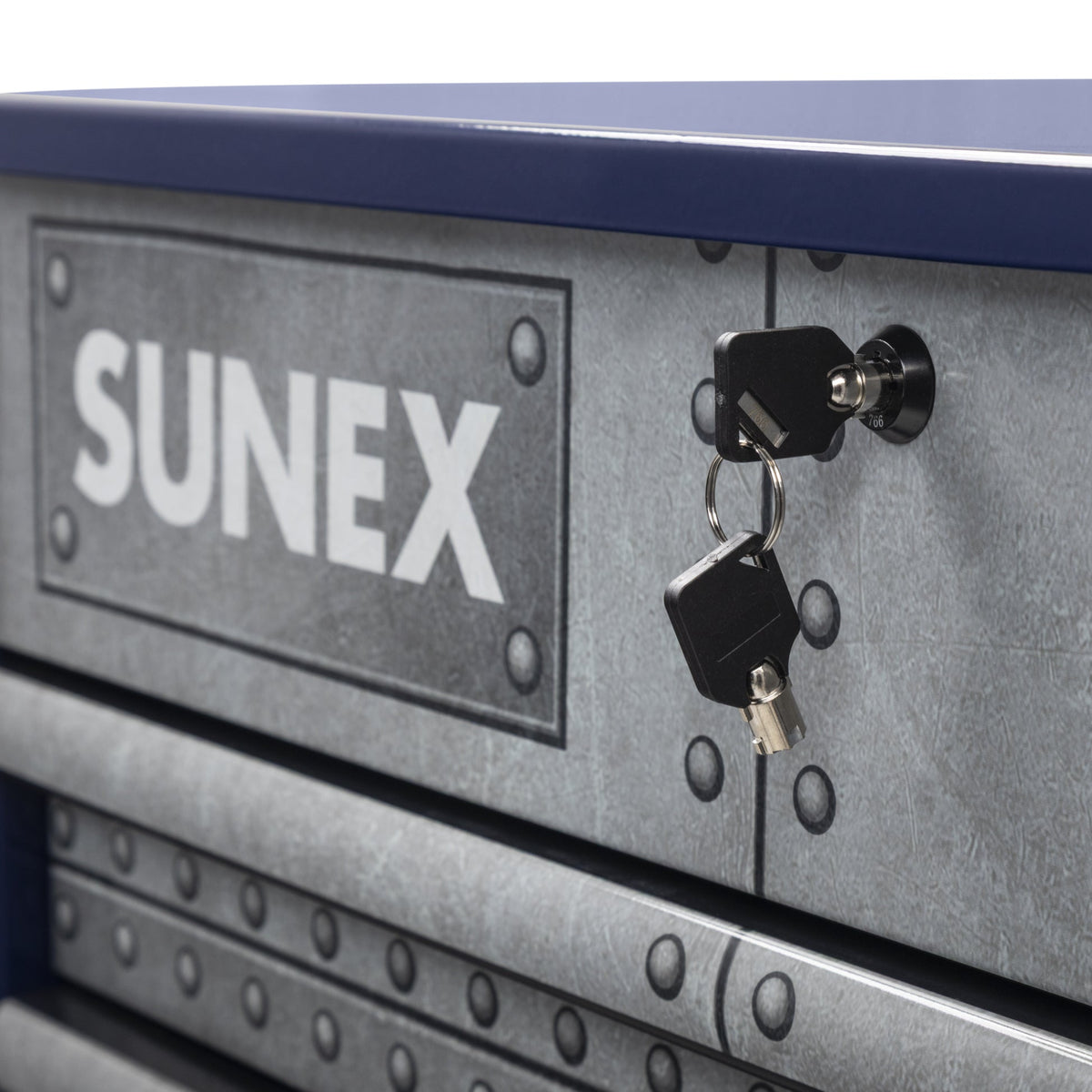 SUNEX Rosie the Riveter 39" 6-Drawer Premium Service Cart, 600 lb Capacity