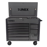 SUNEX Juic'd BOX 50" 7-Drawer Powered Tool Cart, 700 lb Capacity