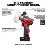 Milwaukee M12 12V Variable Speed Polisher/Sander XC/Compact Battery Kit