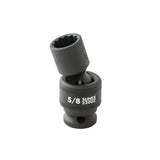 SUNEX 1/2" Drive SAE 12-Point Standard Universal Impact Socket Set, 15-Piece