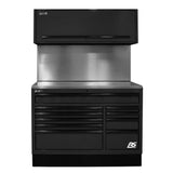 Homak 54" CTS Centralized Tool Storage Set — 10-Drawer Roller Cabinet, Canopy & Solid Backsplash