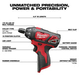 Milwaukee M12 Cordless Li-Ion Screwdriver (Bare Tool)