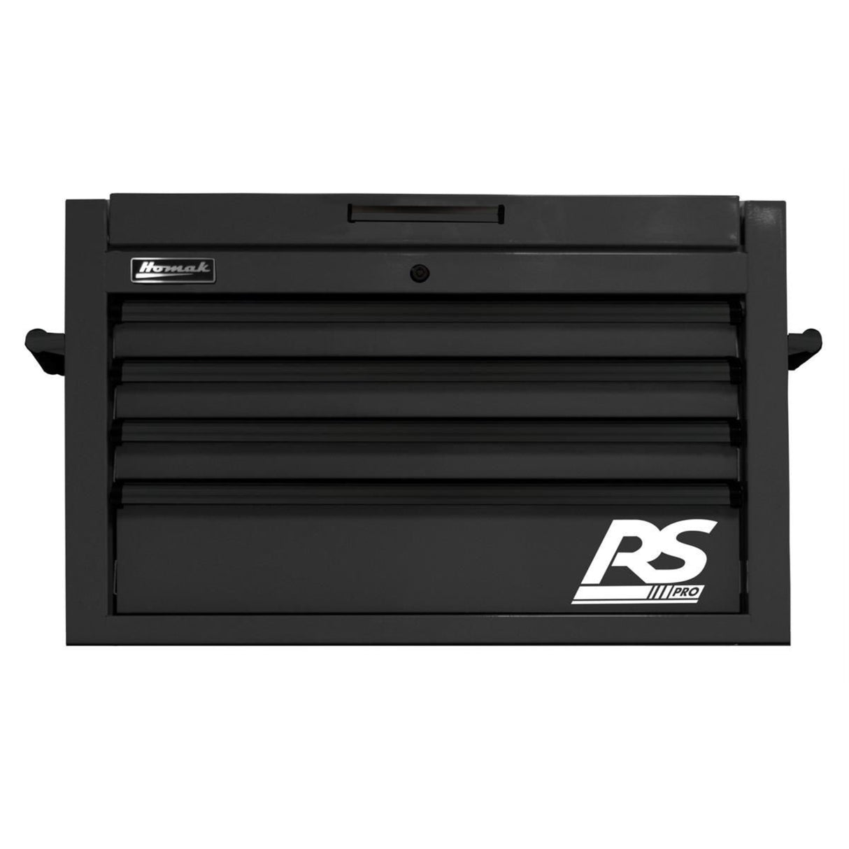 Homak 36" RS Pro 4-Drawer Top Chest — 24" Depth, 100 lb Slides, 3-Outlet Top Till