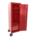 Homak H2Pro 19" Full-Height Side Locker — 2 Drawers, 2 Adjustable Shelves, 550 lb Casters