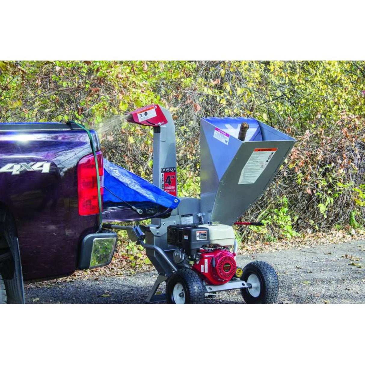 Dosko 13-21T-13H 4" Brush Chipper Honda GX390
