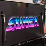 SUNEX 8057XTBKSYNTH Synth Retro 39" 6-Drawer Premium Service Cart, Black, 600 lb Capacity