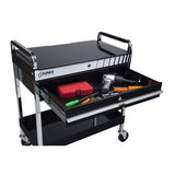 SUNEX Service Cart with Locking Top and Locking Drawer, 350 lb Capacity