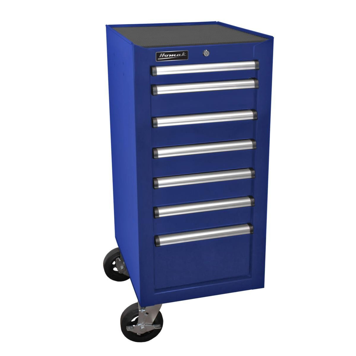 Homak H2Pro 18" 7-Drawer Side Cabinet — Bolt-On, 100 lb Slides, 550 lb Casters