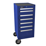 Homak H2Pro 18" 7-Drawer Side Cabinet — Bolt-On, 100 lb Slides, 550 lb Casters