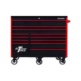Extreme Tools RX Series 55in 12-Drawer Roller Cabinet, Black/Red