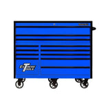 Extreme Tools RX Series 55in 12-Drawer Roller Cabinet, Blue/Black