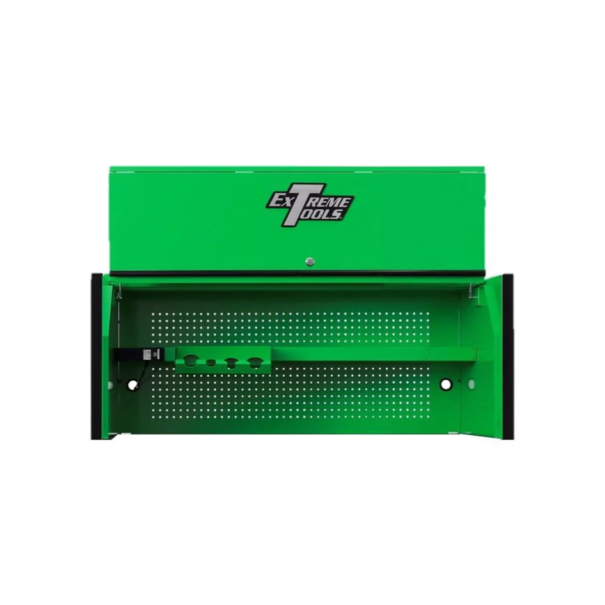 Extreme Tools RX Series 55in Extreme Power Workstation Professional Hutch, Green/Black