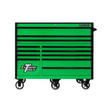 Extreme Tools RX Series 55in 12-Drawer Roller Cabinet, Green/Black