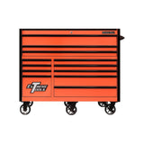 Extreme Tools RX Series 55in 12-Drawer Roller Cabinet, Orange/Black