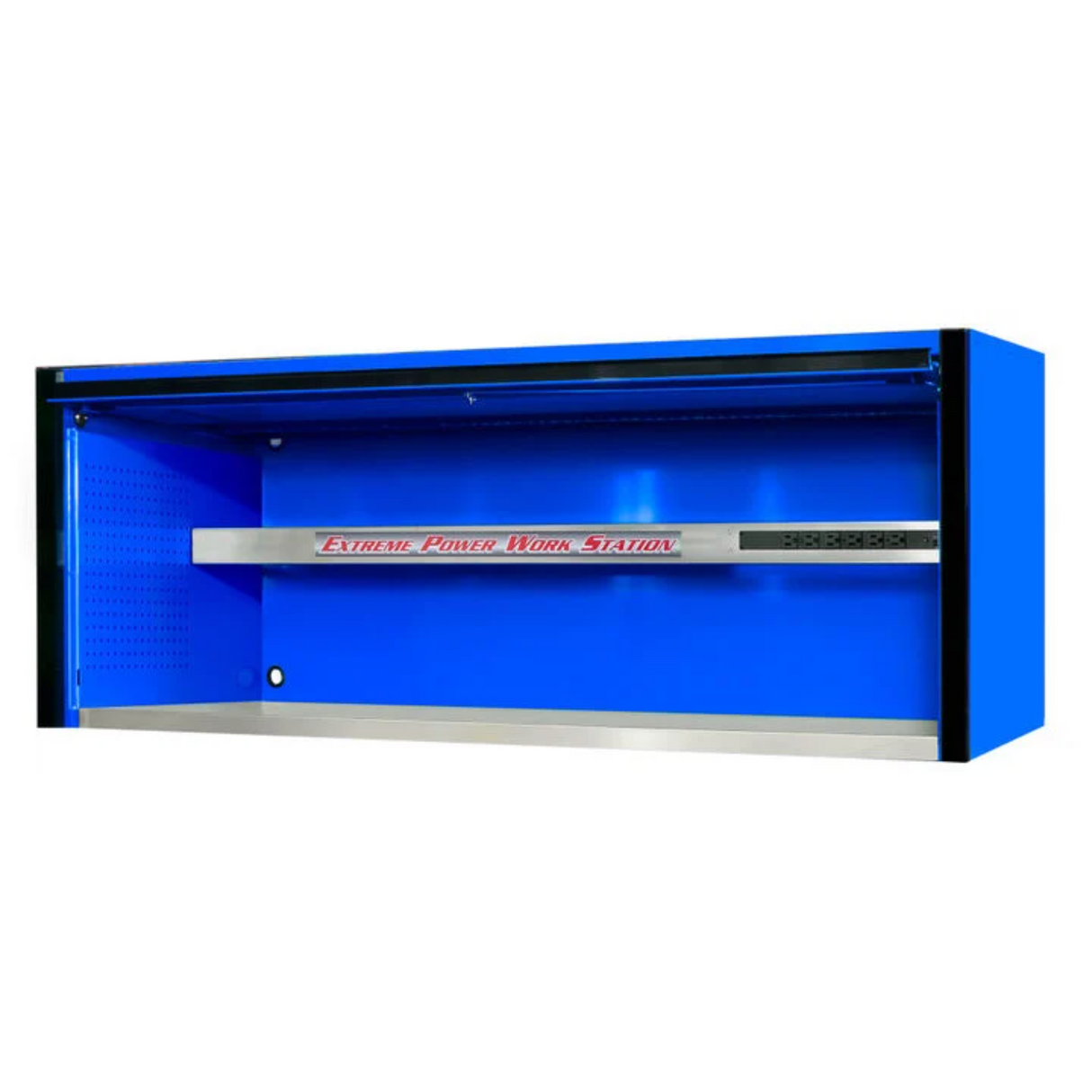 Extreme Tools EX Series 72in Extreme Power Workstation Hutch, Blue/Black