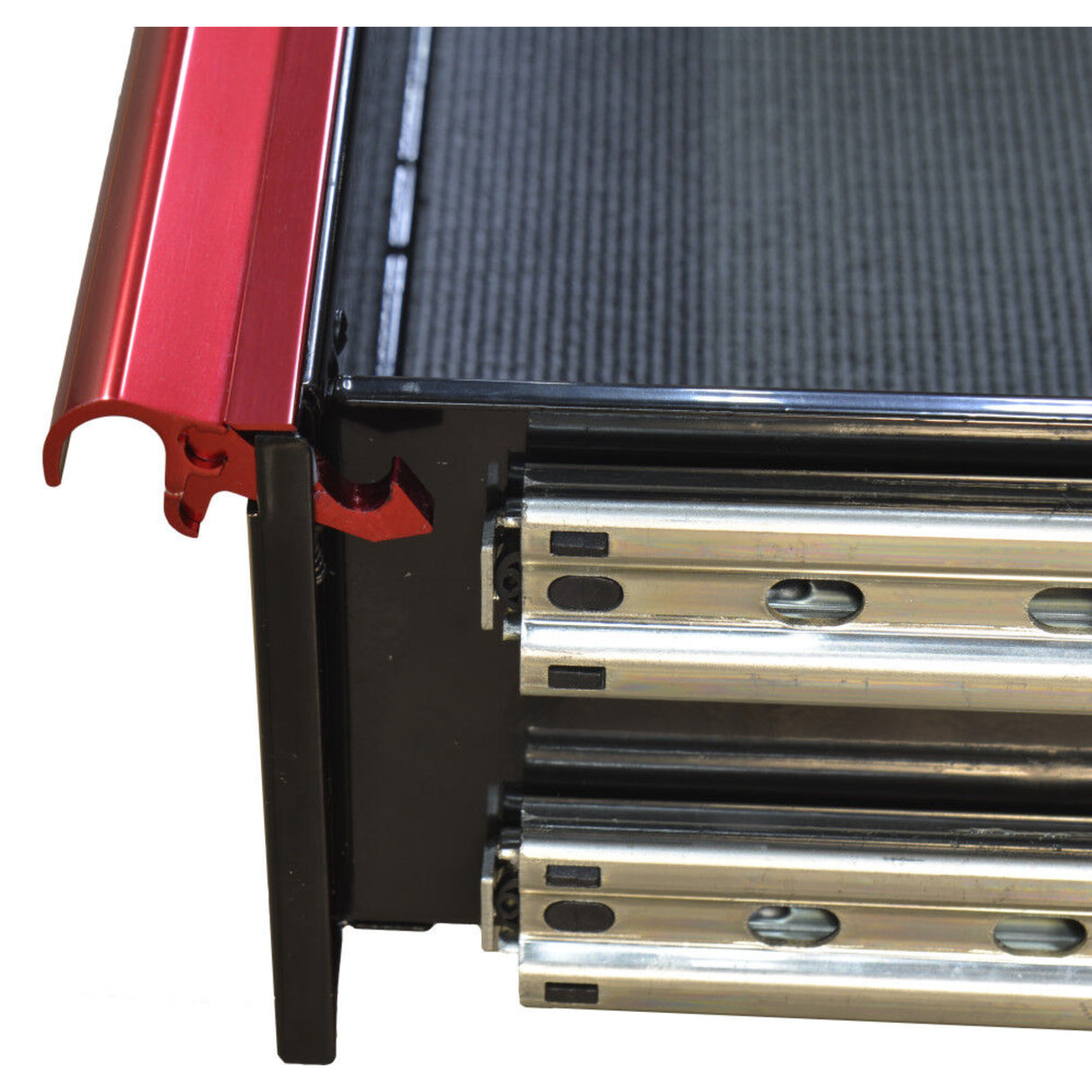 Extreme Tools EXQ Series 55in W x 30in D 11-Drawer Professional Roller Cabinet, Black/Red