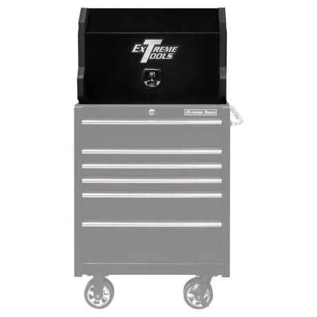 Extreme Tools PWS Series 30in Portable Workstation & 6-Drawer Roller Cabinet Combo, Textured Black/Chrome