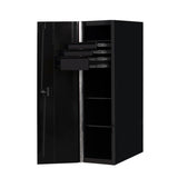 Extreme Tools RX Series 24in W x 30in D 3-Drawer/3-Shelf Side Locker, Matte Black